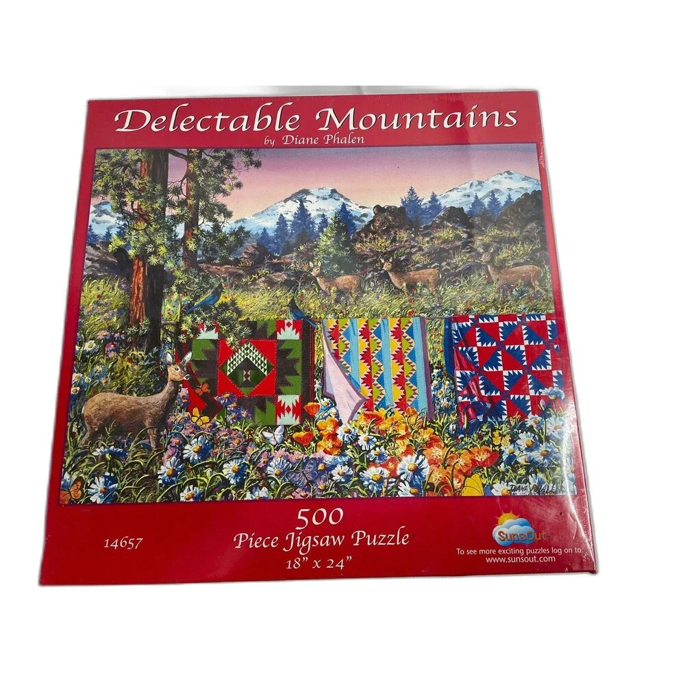 Delectable Mountains by Diane Phalen 500 Pc Puzzle 18 X 24